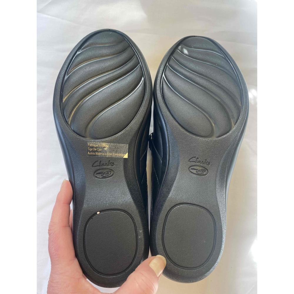 Clarks Black Women Breathable‎ Comfort Cushioned Round Toe Shoe 8.5W - Picture 10 of 15
